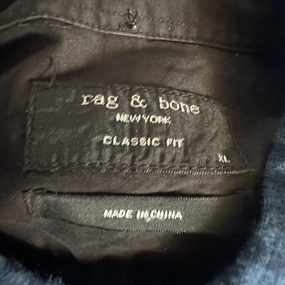 rag & bone Blue Checkered Casual Button Down Shirt - Picture 2 of 3